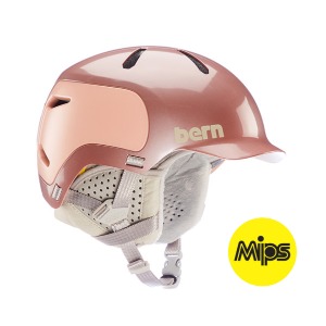 [MIPS]2223 BERN Watts 2.0 MIPS Metallic Rose Gold Tonal w/Gray Liner 번 헬멧