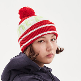 1920 DIMITO LINE BALL KNIT BEANIE RED 스노우보드복 니트비니