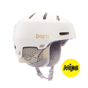 [MIPS]2223 BERN Macon 2.0 MIPS Matte White w/ Gray Liner 번 헬멧