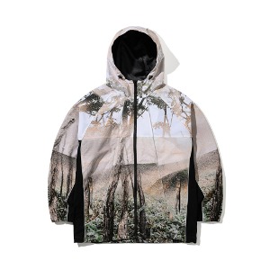 2324 BSRABBIT PP STRETCH HOODED JACKET FOG FOREST 비에스래빗스노우보드