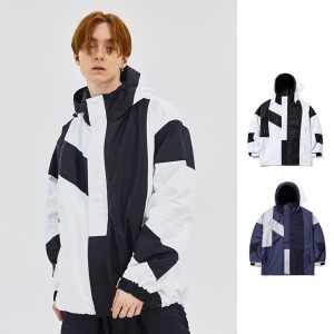 2324 BSRABBIT CHAOTIC INCISION HOODED JACKET 비에스래빗 스노우보드복 자켓 남자여자공용
